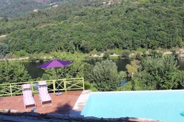 Villa "Bouca Drigues" Casa Antiga De Pedra Com Piscina E Vista Rio à Amarante Extérieur photo